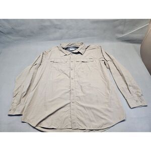 Columbia Shirt Mens 2XL Long Sleeve Button Up Outdoors Omni Shade Sun Protection